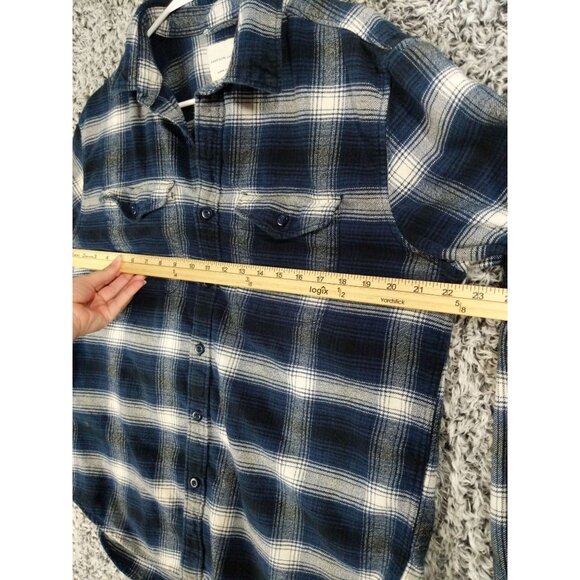 AMERICAN EAGLE Super Soft Jacket Shacket Womens SZ L Boyfriend‎ Plaid Grunge - Picture 4 of 11
